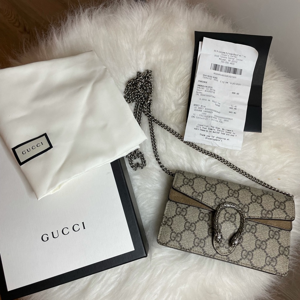 Gucci super mini bag.